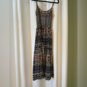 Lucky brand blue printed dress
